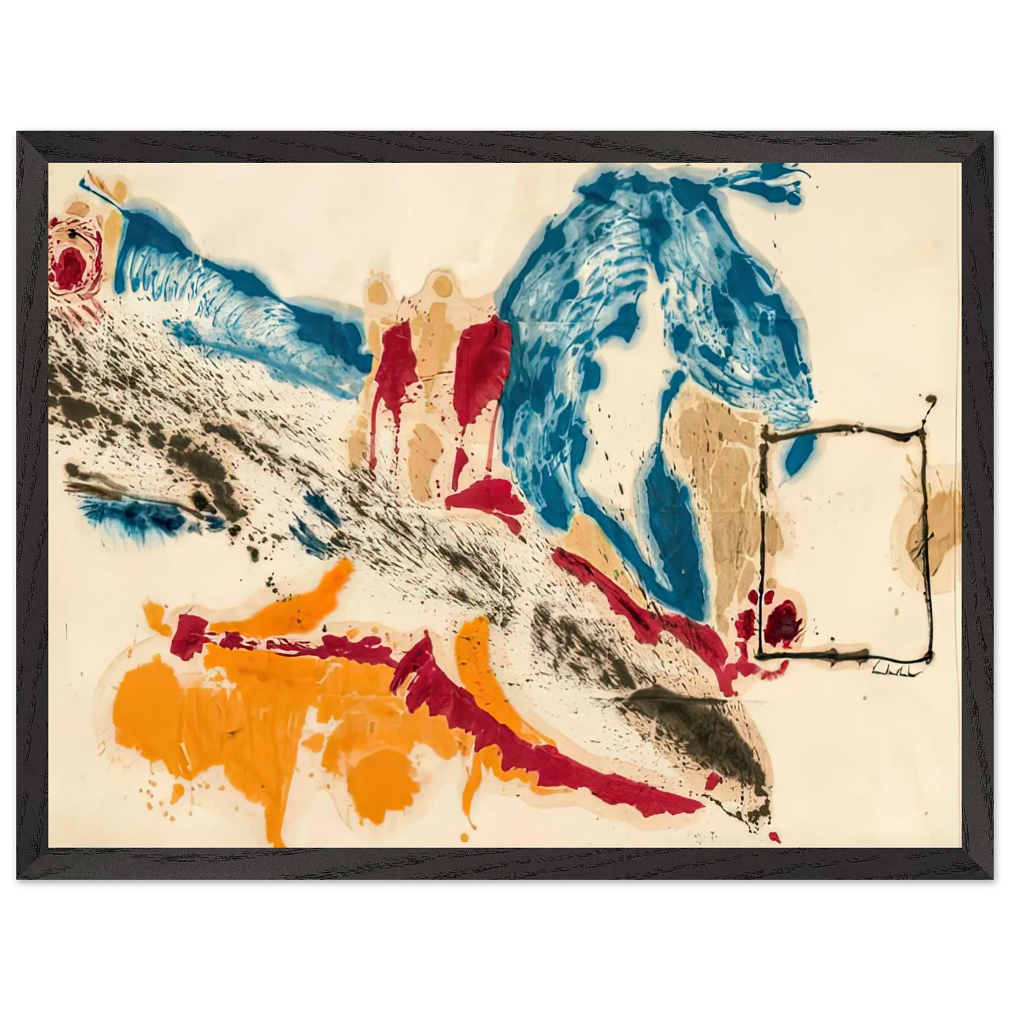 Helen Frankenthaler - Alassio, 1960- Wall Art - 30x40 cm / 12x16 inches - Fine Art Poster-canvas - -