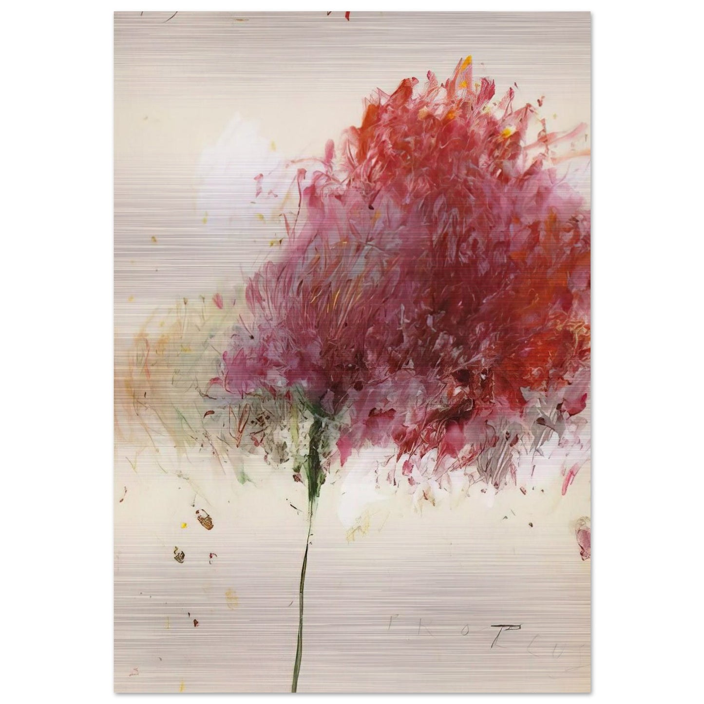 Proteus - Cy Twombly Brushed Aluminum Print - 70x100 cm / 28x40 inches | Cy Twombly Aluminum Print | Cy Twombly Prints