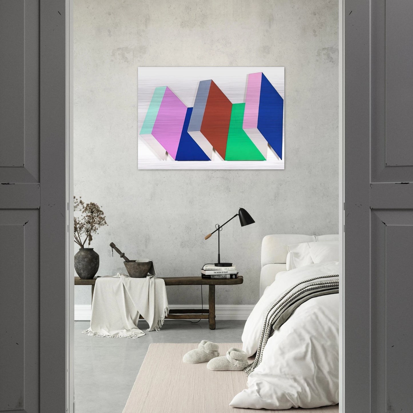 Fold One - 1968 - Thomas Downing Brushed Aluminum Print - 70x100 cm / 28x40 inches | Thomas Downing Aluminum Print | Thomas Downing Prints