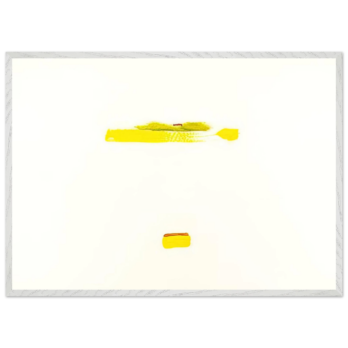 Helen Frankenthaler - New York III - 1972 Wall art - A2 (42 x 59.4  cm) - Premium Wooden Framed Poster With Fine Art Paper-canvas - White frame