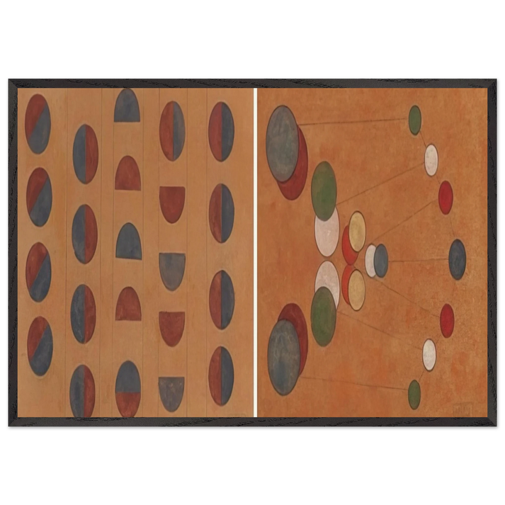 Diptych - 1956 1 - Lolo Soldevilla 70x100 cm / 28x40 inches Framed Art Print – Black Wooden Frame