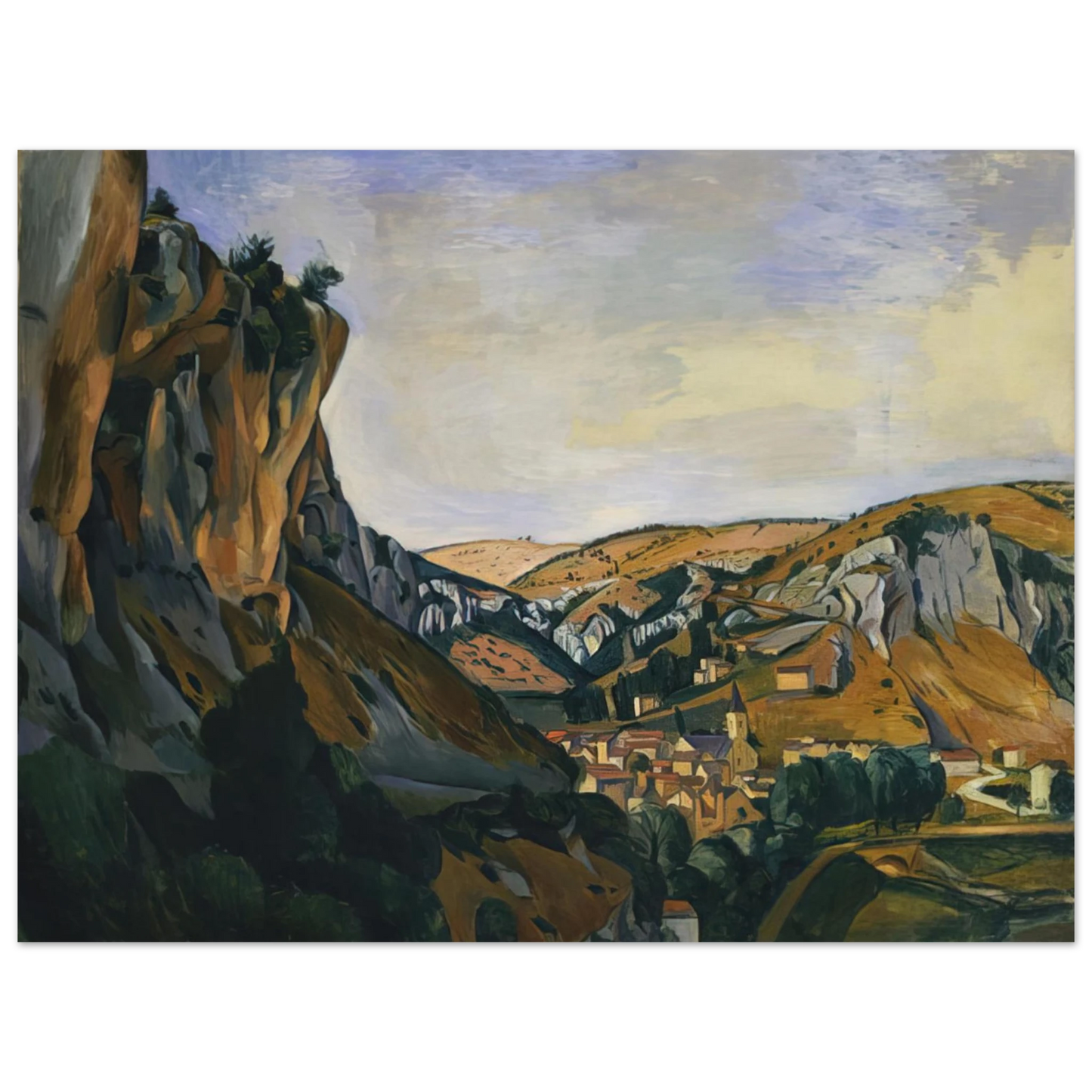 Andre Derain - VALLEY OF THE LOT AT VERS 1912  75x100 cm / 30x40inches Fine Art Poster