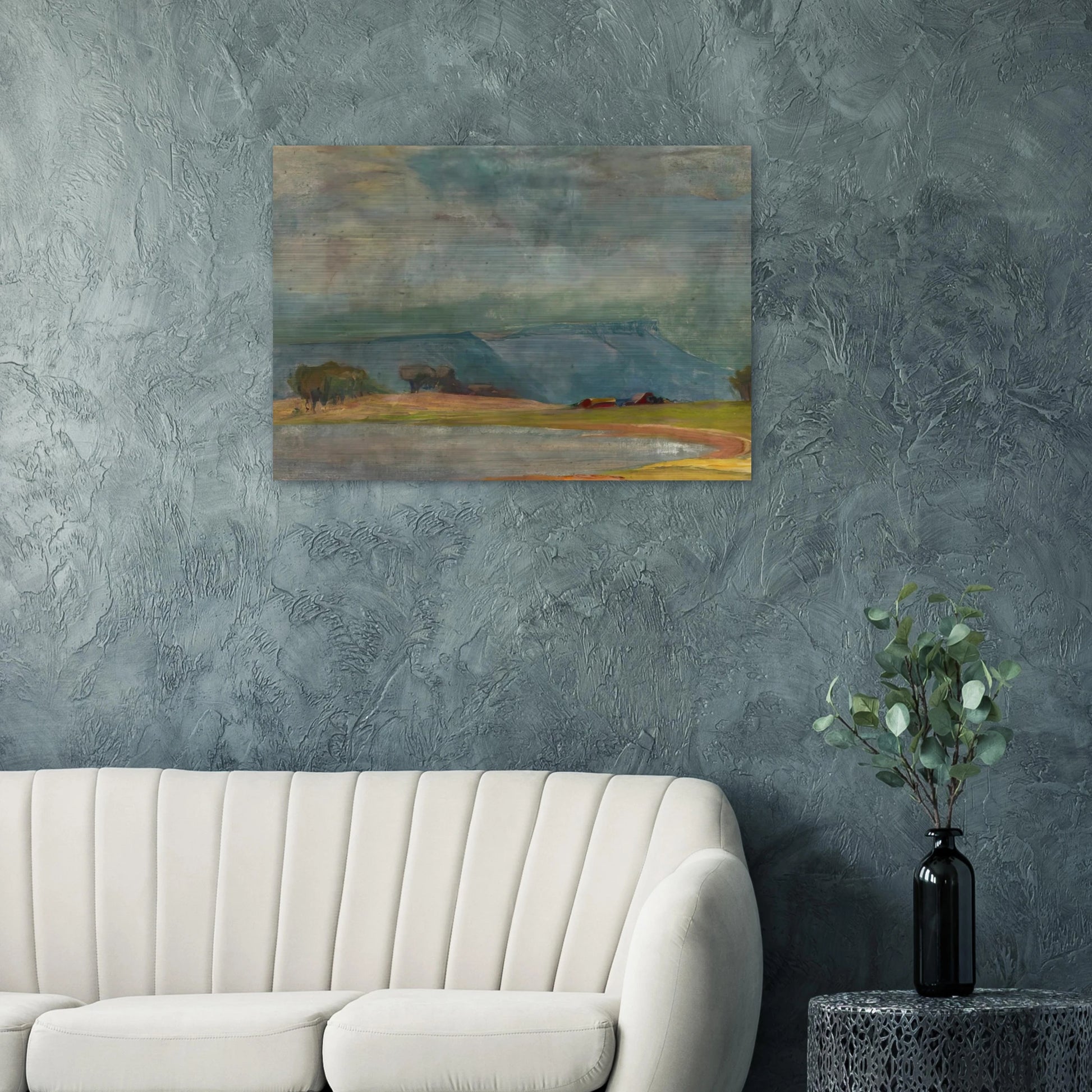 Dodge Ranch - Tonalism - Xavier Martinez Brushed Aluminum Print - 70x100 cm / 28x40 inches | Xavier Martinez Aluminum Print | Xavier Martinez Prints