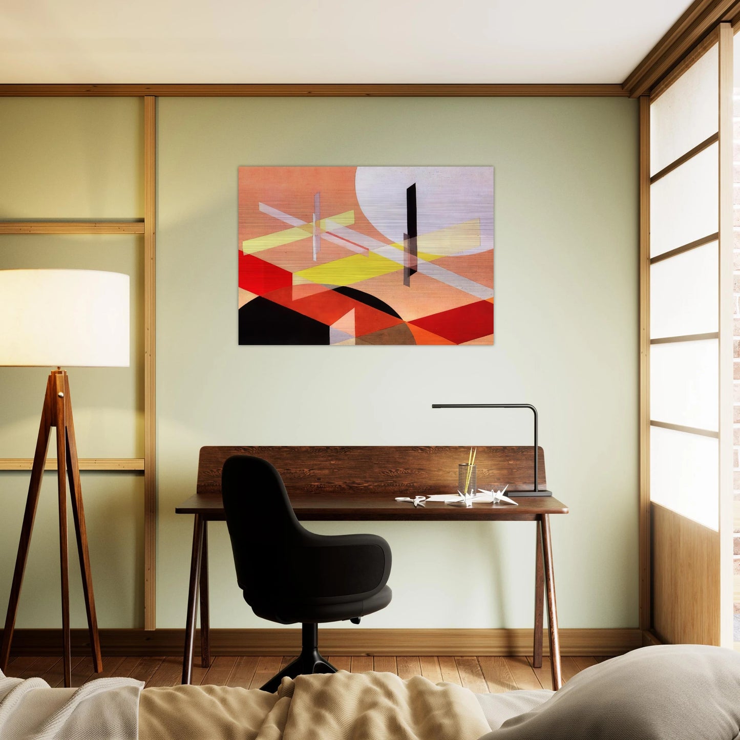 Composition Z VIII - Laszlo Moholy-Nagy Brushed Aluminum Print - 70x100 cm / 28x40 inches | Laszlo Moholy-Nagy Aluminum Print | Laszlo Moholy-Nagy Prints