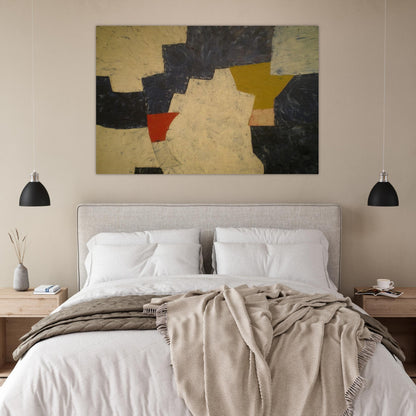 Composition - 1952 - Serge Poliakoff Art Prints - 100x150 cm / 40x60″ inches | Serge Poliakoff Poster | Serge Poliakoff Prints