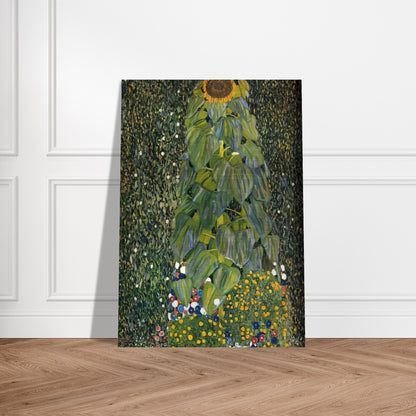THE SUNFLOWER 1907 - Gustav Klimt Brushed Aluminum Print - 70x100 cm / 28x40 inches | Gustav Klimt Aluminum Print | Gustav Klimt Prints