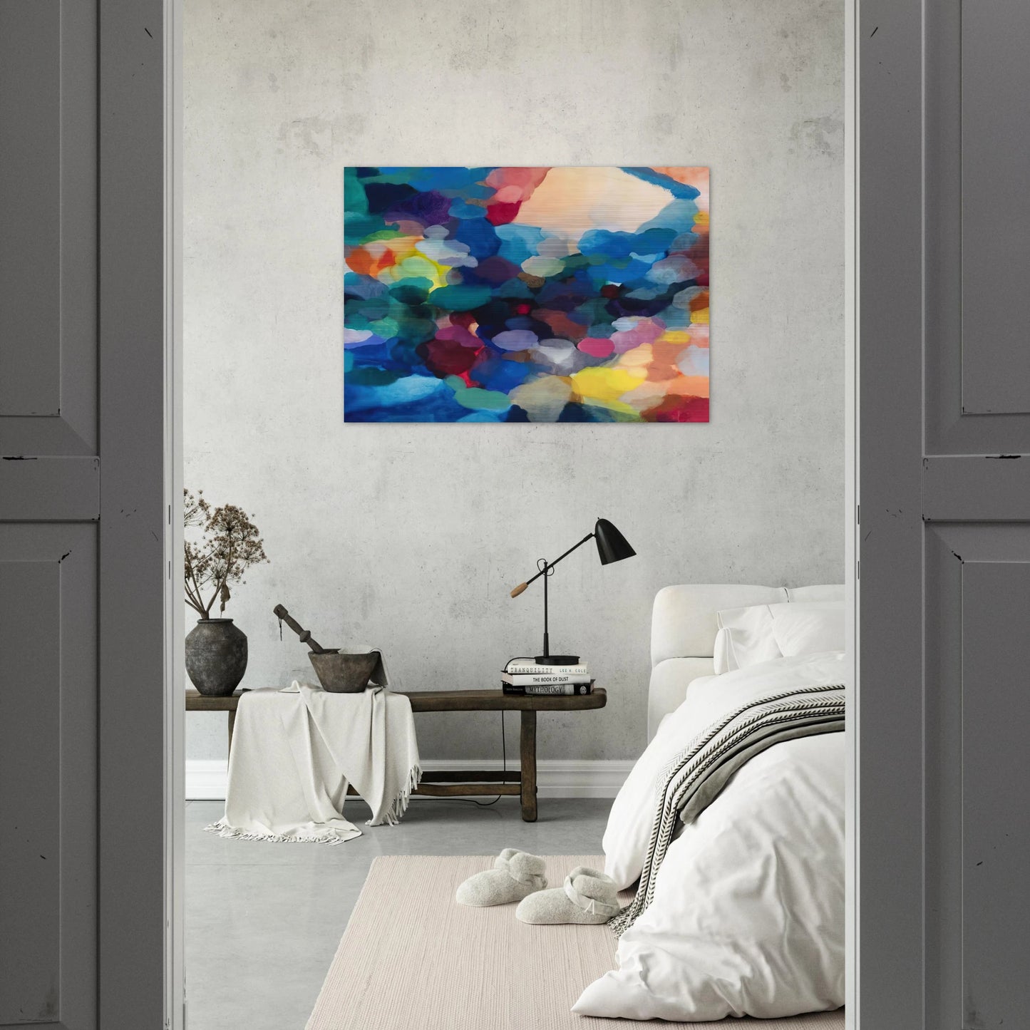 Noble Numbers - Alice Baber Brushed Aluminum Print - 70x100 cm / 28x40 inches | Alice Baber Aluminum Print | Alice Baber Prints