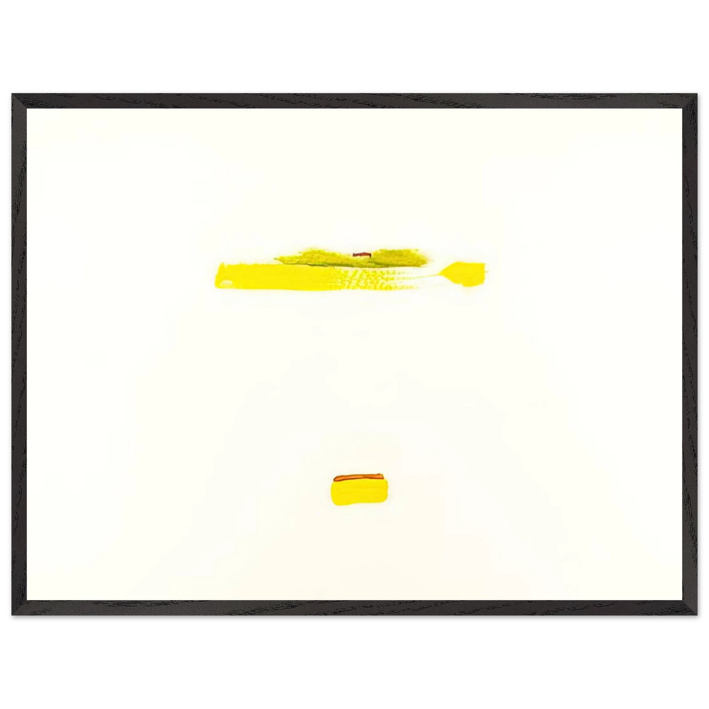 Helen Frankenthaler - New York III - 1972 Wall art - 27x35 cm / 11x14 inches - Premium Wooden Framed Poster With Fine Art Paper-canvas - Black frame