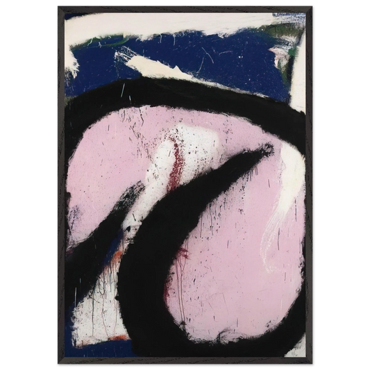 Eudocia - 1967 - Norman Bluhm 70x100 cm / 28x40 inches Framed Art Print – Black Wooden Frame