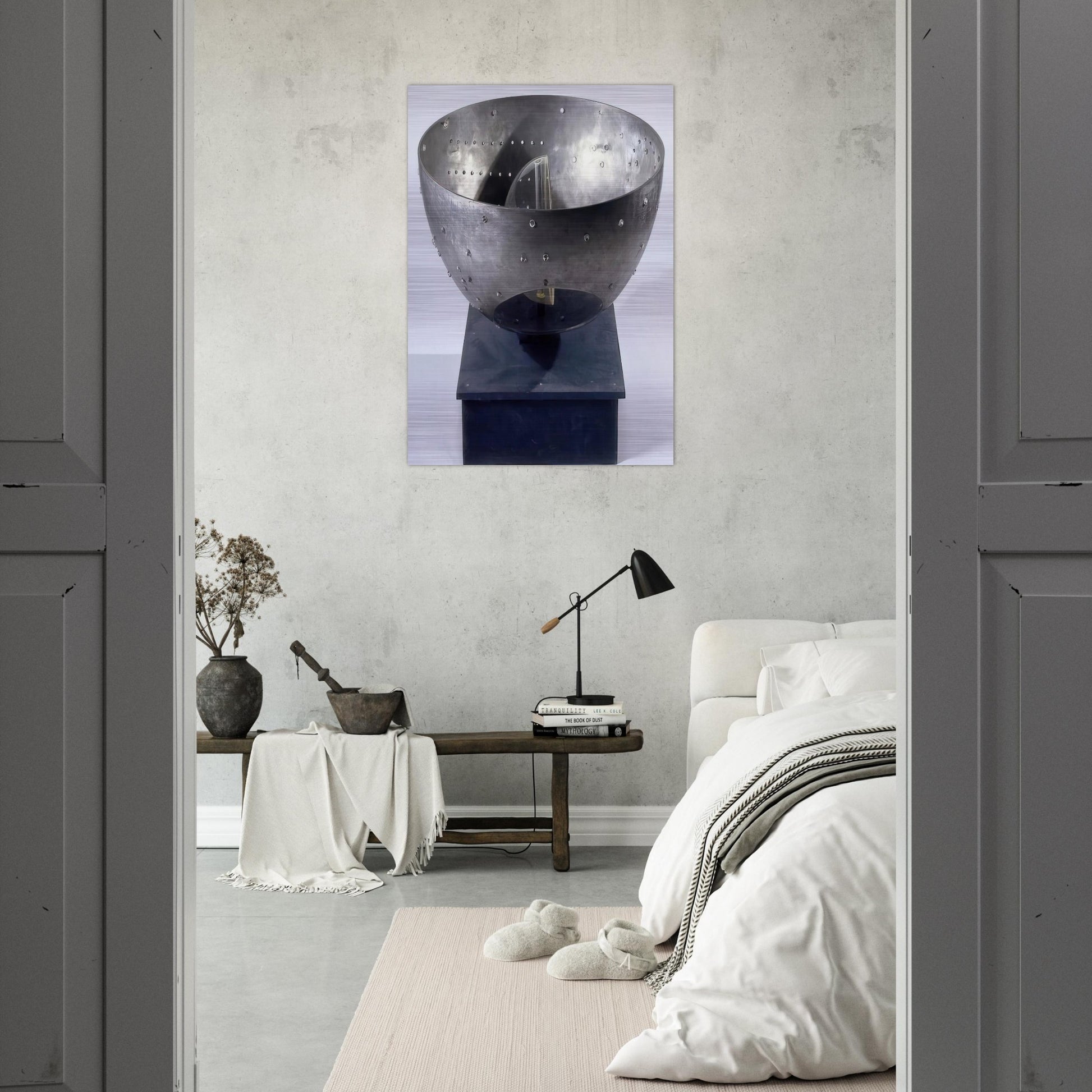 Untitled - 1967 - Gyula Kosice Brushed Aluminum Print - 70x100 cm / 28x40 inches | Gyula Kosice Aluminum Print | Gyula Kosice Prints
