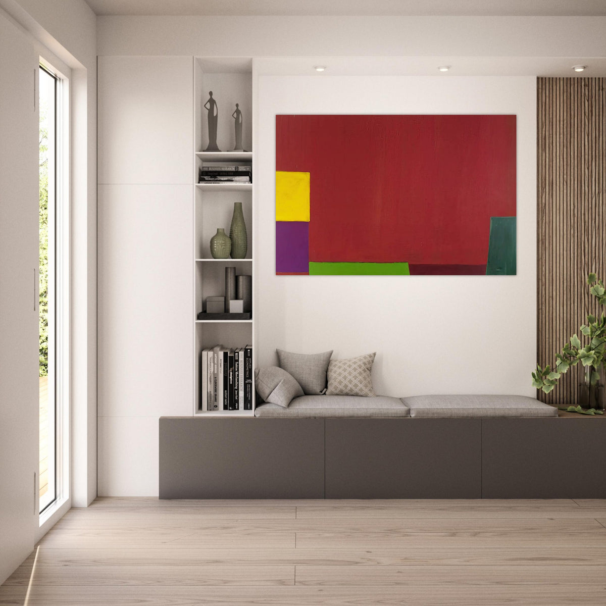 18.6.65 - 1965 - John Hoyland Art Prints - 100x150 cm / 40x60″ inches | John Hoyland Poster | John Hoyland Prints