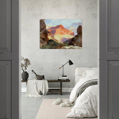 Under the Red Wall - Thomas Moran Acrylic Print - 70x100 cm / 28x40″ inches