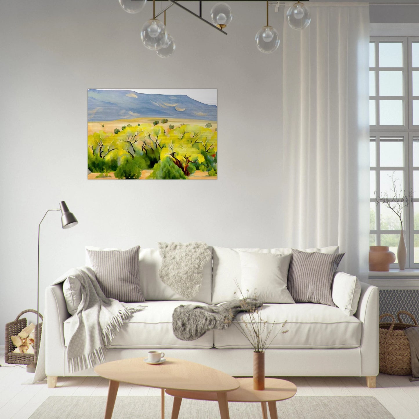 Cottonwood III - Georgia O'Keeffe Brushed Aluminum Print - 70x100 cm / 28x40 inches | Georgia O'Keeffe Aluminum Print | Georgia O'Keeffe Prints