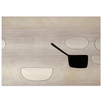 Six Open Forms - 1971 - William Scott Brushed Aluminum Print - 70x100 cm / 28x40 inches | William Scott Aluminum Print | William Scott Prints