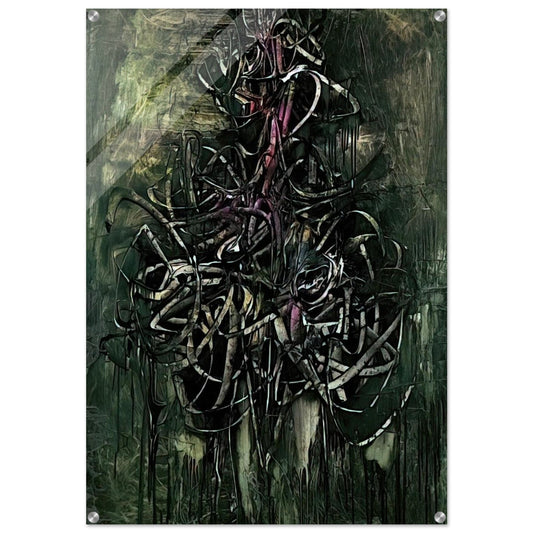 Peinture - 1957 - Simon Hantai Acrylic Print - 70x100 cm / 28x40″ inches | Simon Hantai Wall Art | Simon Hantai Prints