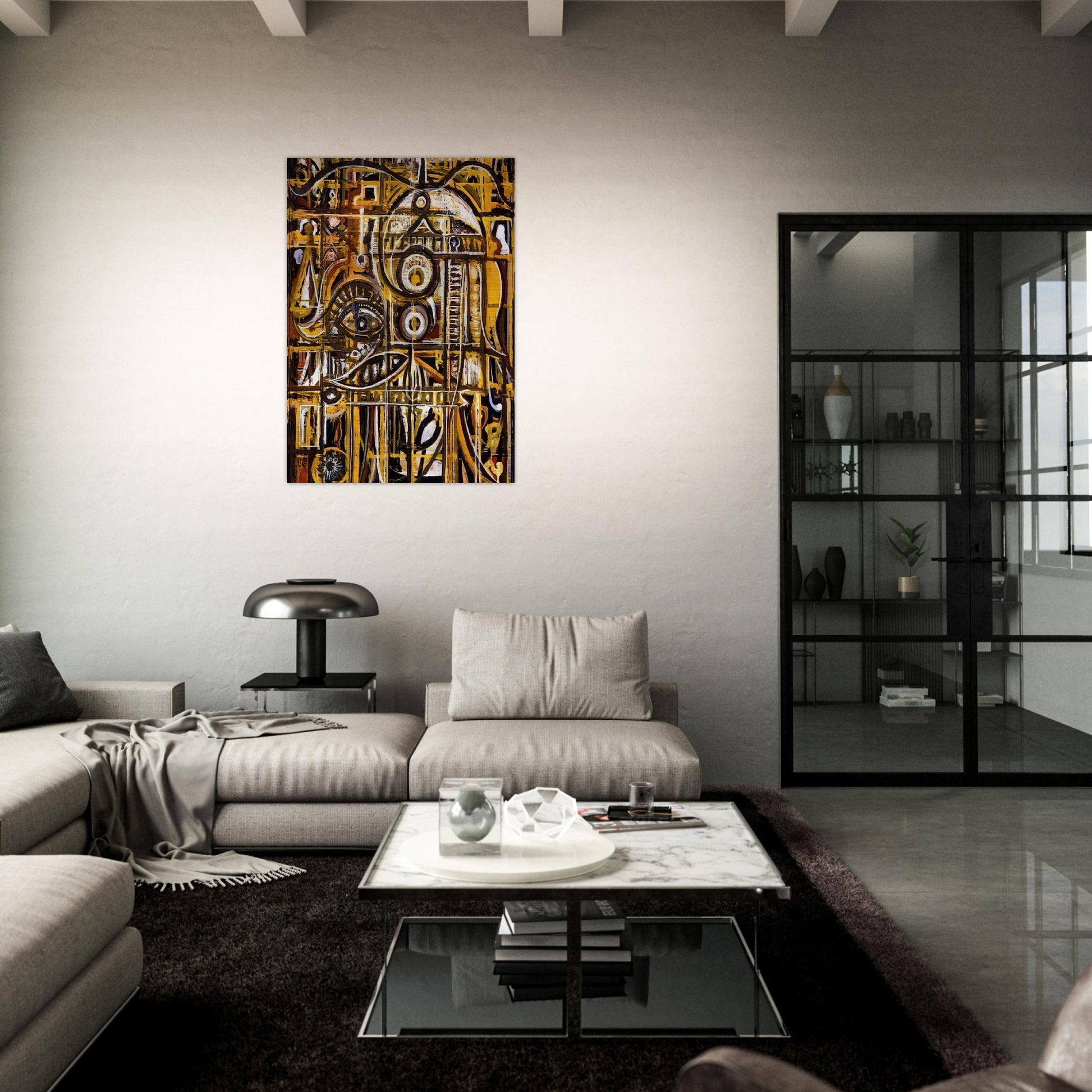 Abstract Eye - Richard Pousette-Dart Brushed Aluminum Print - 70x100 cm / 28x40 inches | Richard Pousette-Dart Aluminum Print | Richard Pousette-Dart Prints