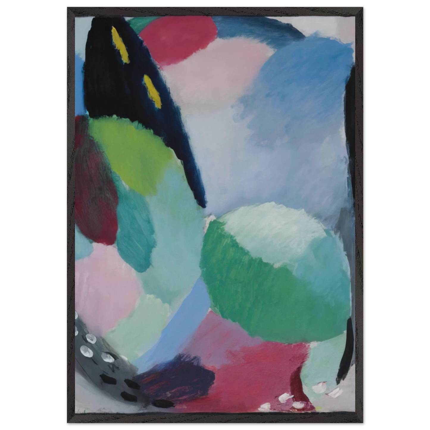 VARIATION SONNENAUFGANG 1918 - Alexej von Jawlensky 70x100 cm / 28x40 inches Framed Art Print – Black Wooden Frame