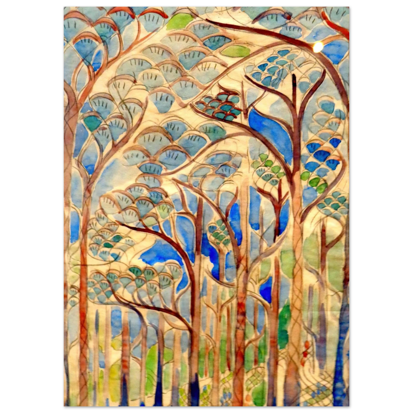 Walter Inglis Anderson - Walter Anderson Wall art - 15x20 cm / 6x8 inches - Premium Wooden Framed Poster With Fine Art Paper-canvas - Wood frame