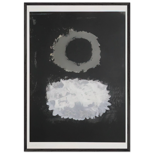 Black Field - 1972 - Adolph Gottlieb 70x100 cm / 28x40 inches Framed Art Print – Black Wooden Frame