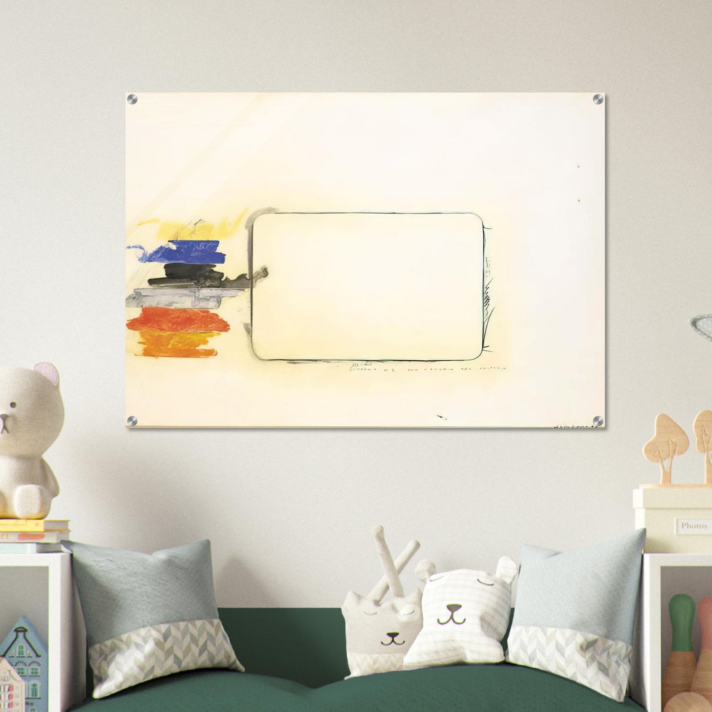 Disegno n. 2 per l'occhio del critico - Art Informel - Mario Schifano Acrylic Print - 70x100 cm / 28x40″ inches