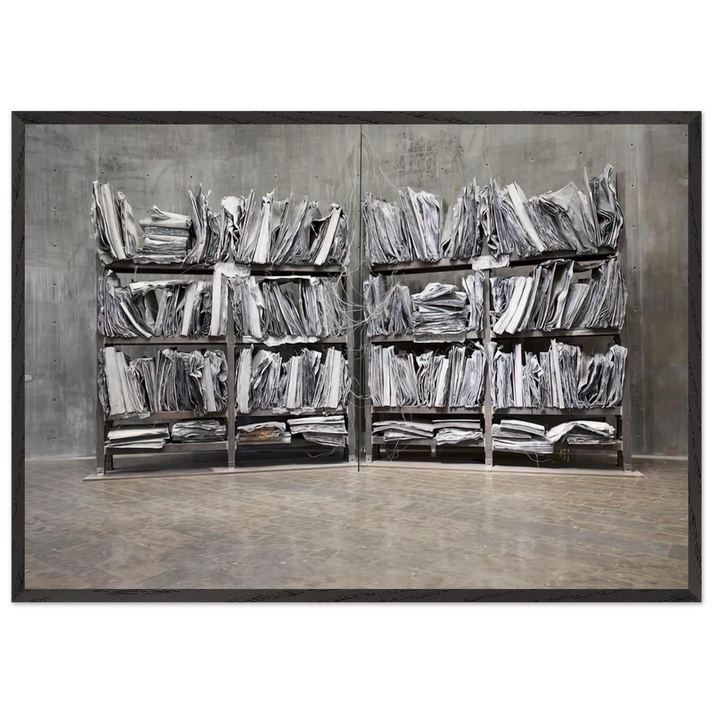 THE HIGH PRIESTESS ZWEISTROMLAND 1989 - Anselm Kiefer 70x100 cm / 28x40 inches Framed Art Print – Black Wooden Frame