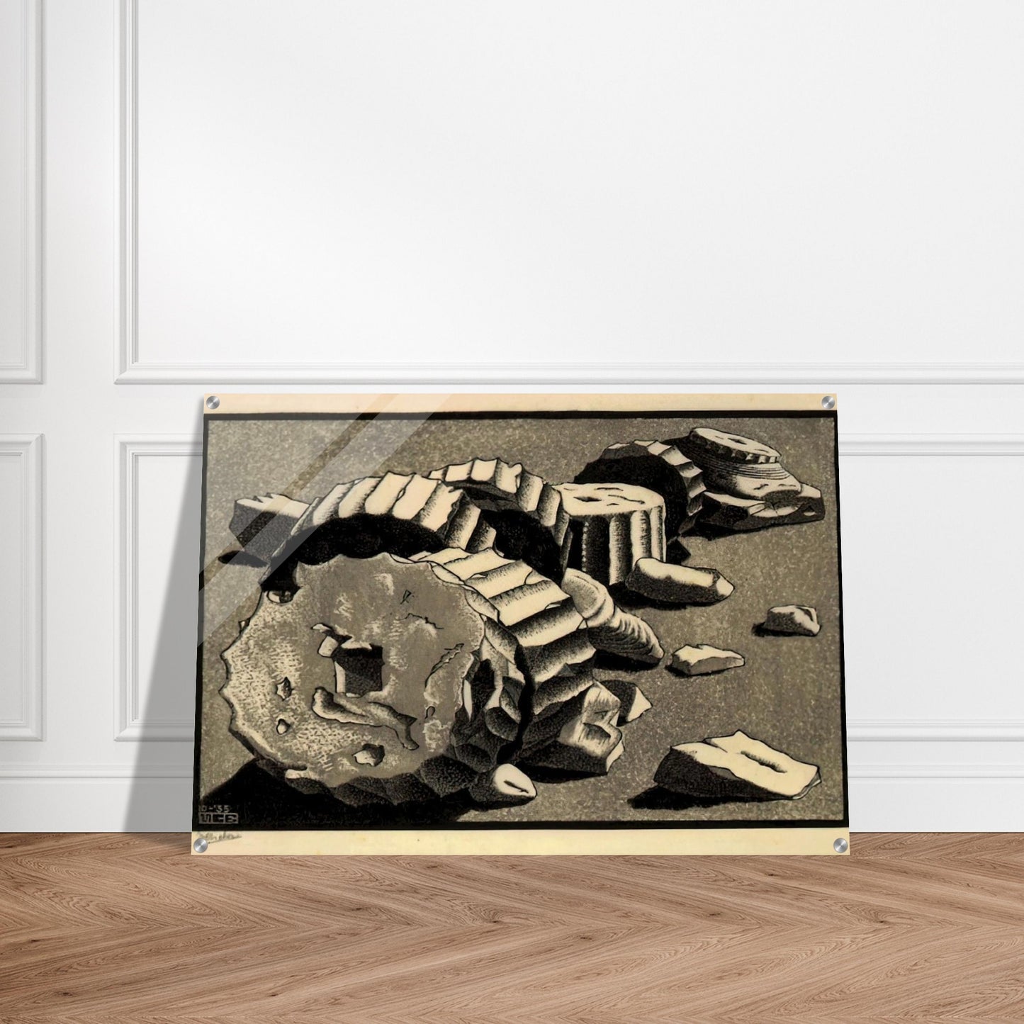 SELINUNTE SICILY OCTOBER 1935 1935 - MC Escher Acrylic Print - 70x100 cm / 28x40″ inches | Maurits Cornelis Escher Prints