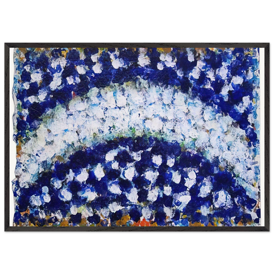 Intensive Crescent - 1985 - Richard Pousette-Dart 70x100 cm / 28x40 inches Framed Art Print – Black Wooden Frame
