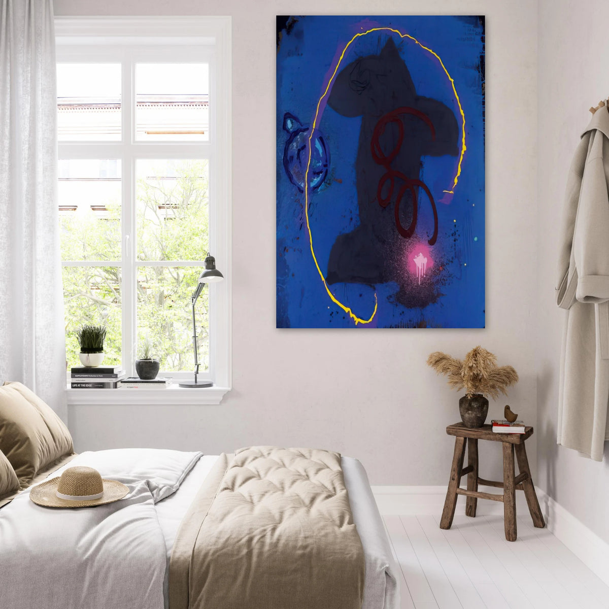 Black Something 8.2.90 - 1990 - John Hoyland Art Prints - 100x150 cm / 40x60″ inches | John Hoyland Poster | John Hoyland Prints