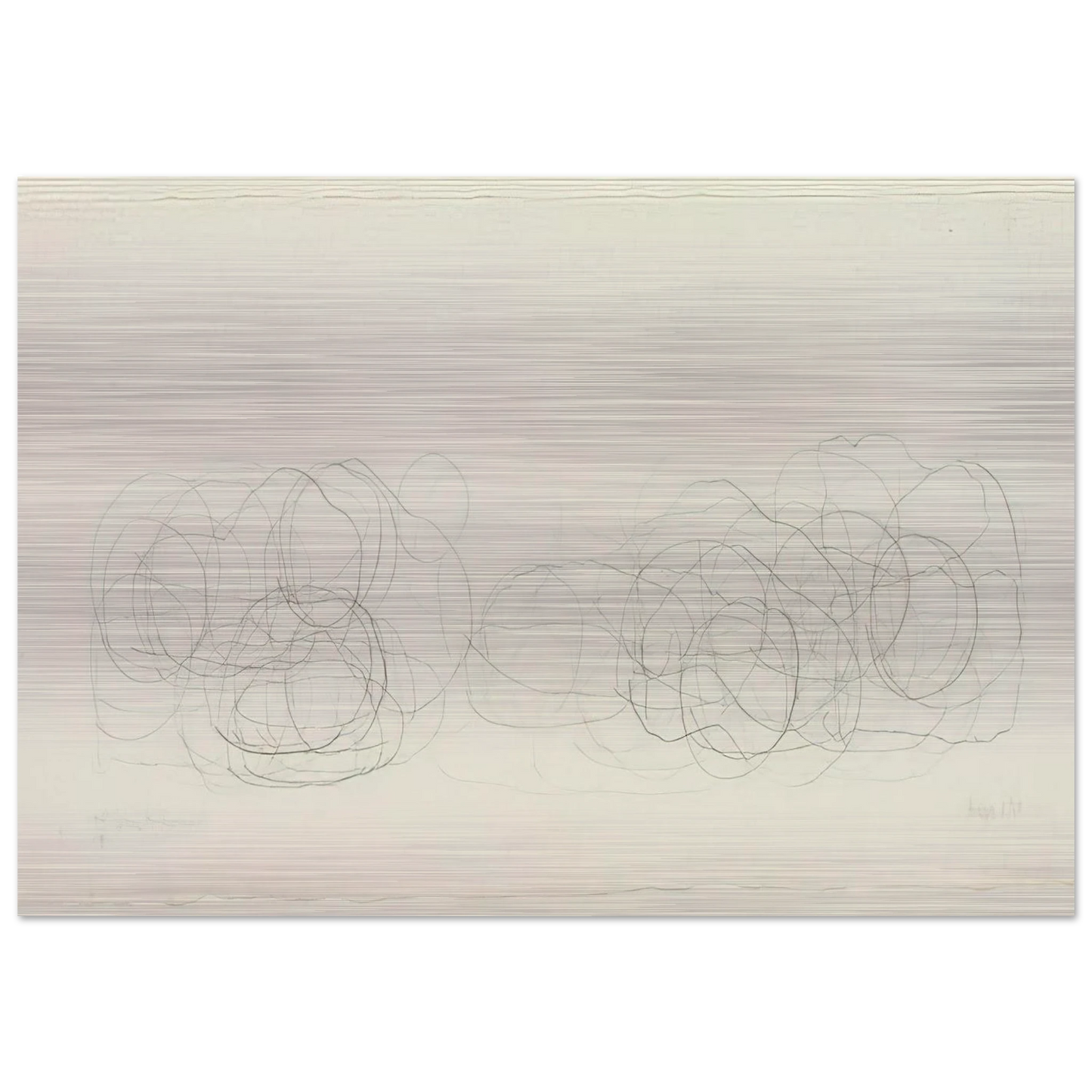 7R15 Where R=Ryoanji - 1983 - John Cage Brushed Aluminum Print - 70x100 cm / 28x40 inches | John Cage Aluminum Print | John Cage Prints