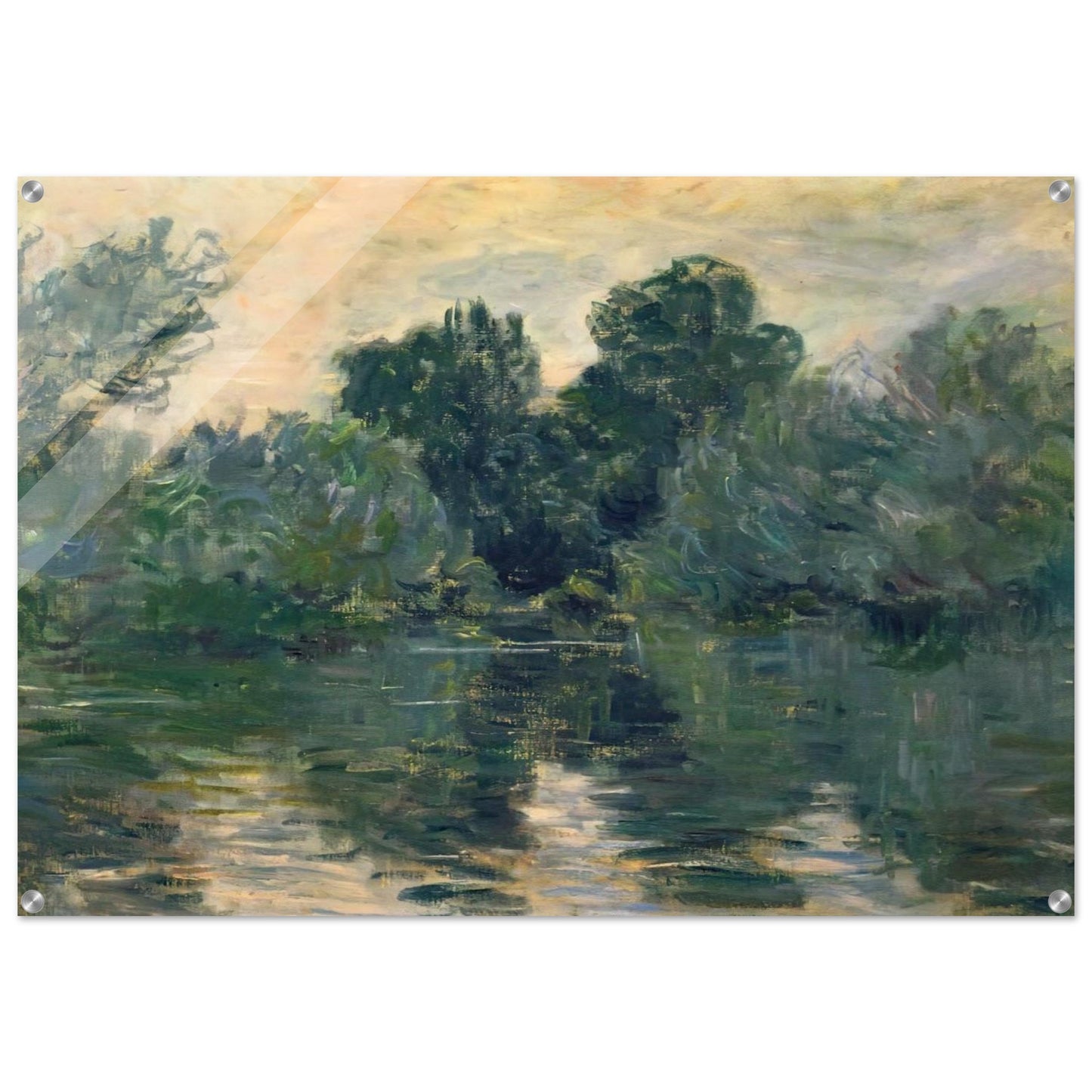 The Arm of the Seine - claude monet Acrylic Print - 70x100 cm / 28x40″ inches | claude monet Wall Art | claude monet Prints