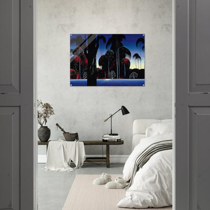 Dark Silence - Eyvind Earle Acrylic Print - 70x100 cm / 28x40″ inches