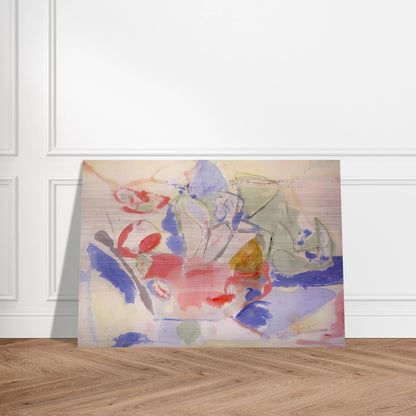 Mountains and Sea - 1952 - Helen Frankenthaler Brushed Aluminum Print - 70x100 cm / 28x40 inches | Helen Frankenthaler Aluminum Print | Helen Frankenthaler Prints