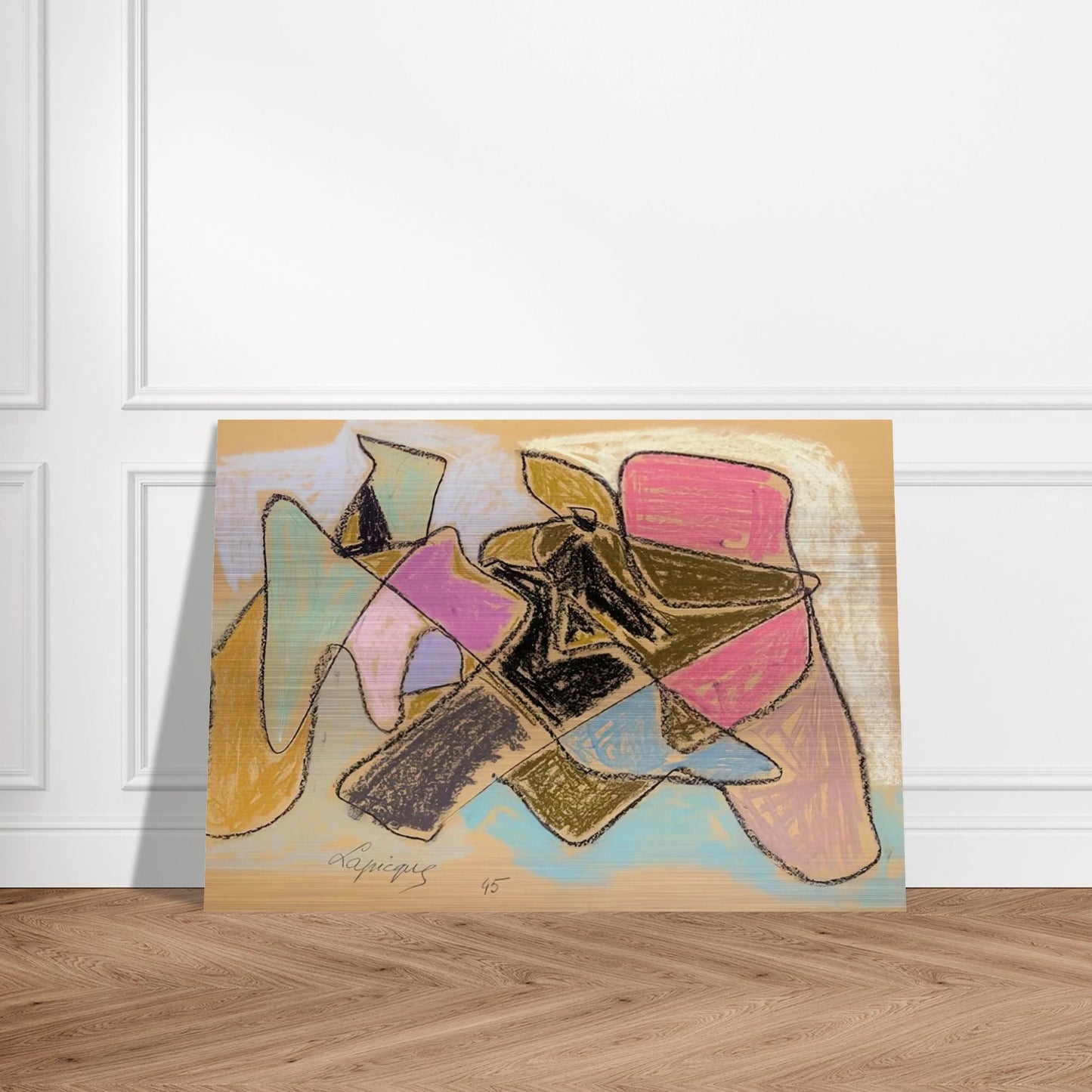 Untitled - 1945 - Charles Lapicque Brushed Aluminum Print - 70x100 cm / 28x40 inches | Charles Lapicque Aluminum Print | Charles Lapicque Prints