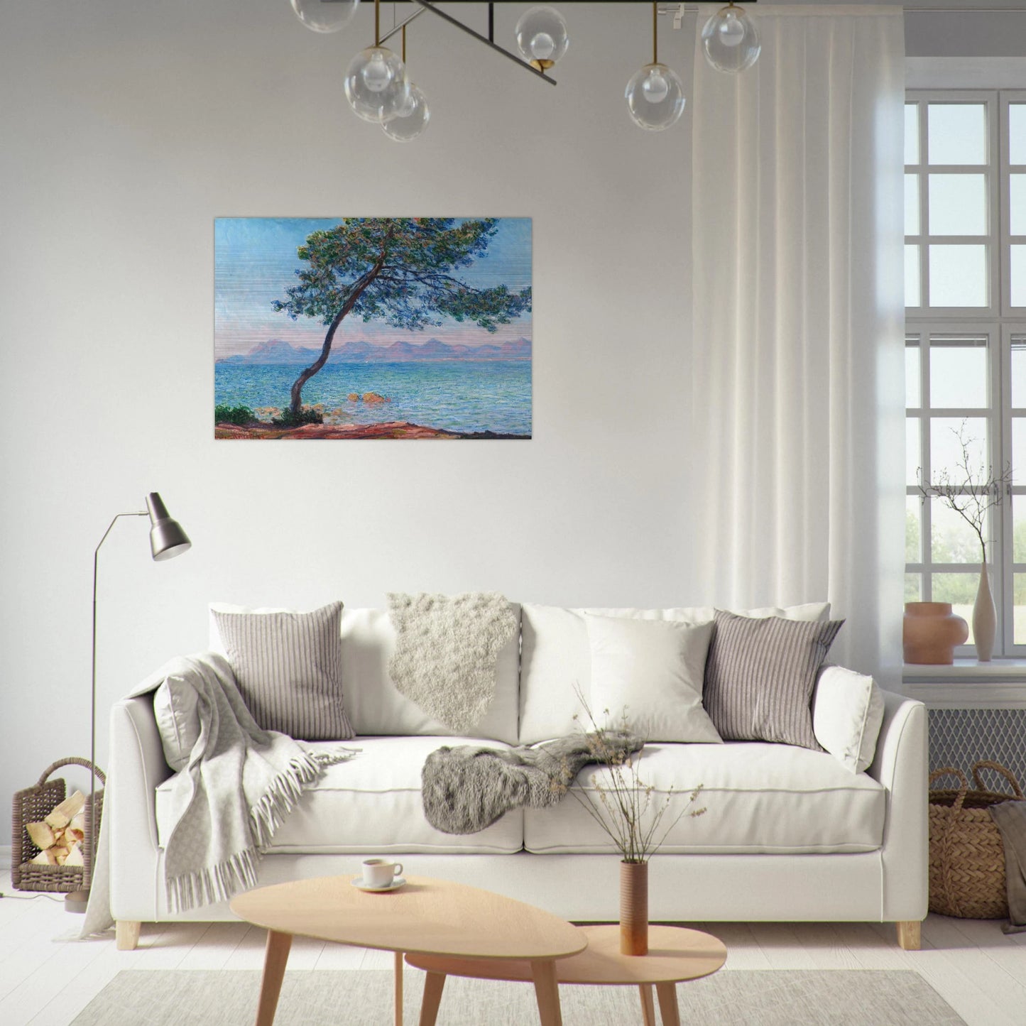 The Esterel Mountains - claude monet Brushed Aluminum Print - 70x100 cm / 28x40 inches | claude monet Aluminum Print | claude monet Prints