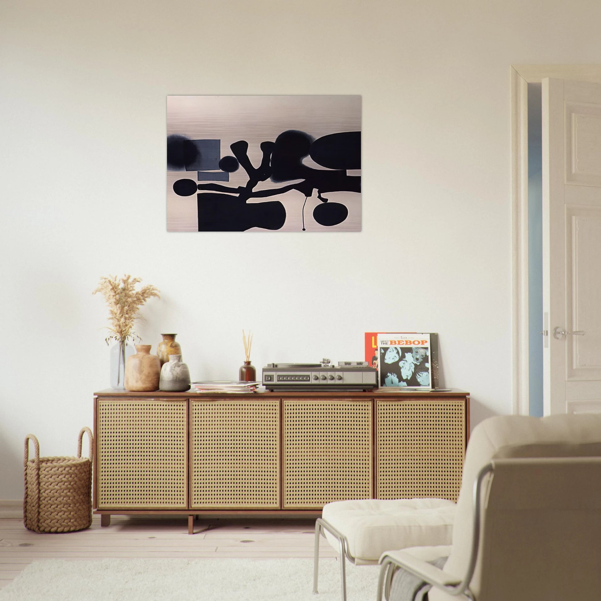 HARMONY OF OPPOSITES 1986 - Victor Pasmore Brushed Aluminum Print - 70x100 cm / 28x40 inches | Victor Pasmore Aluminum Print | Victor Pasmore Prints