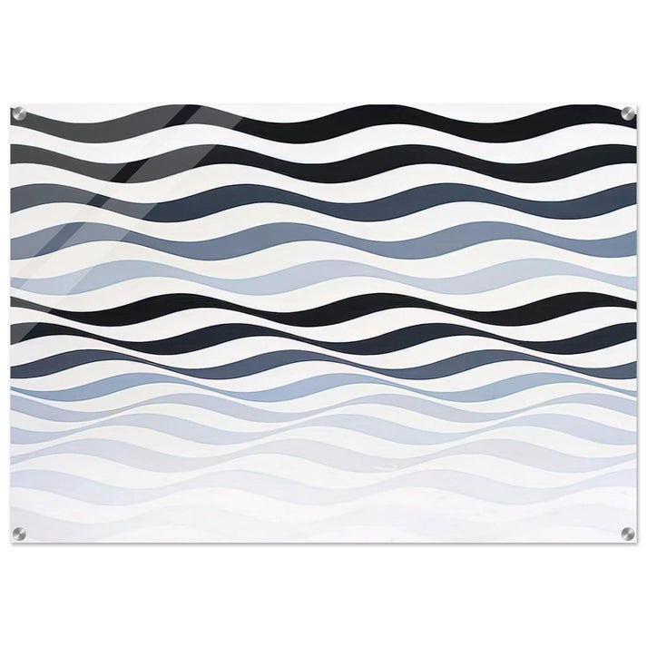 ARREST 3 1965 - Bridget Riley Acrylic Print - 70x100 cm / 28x40″ inches