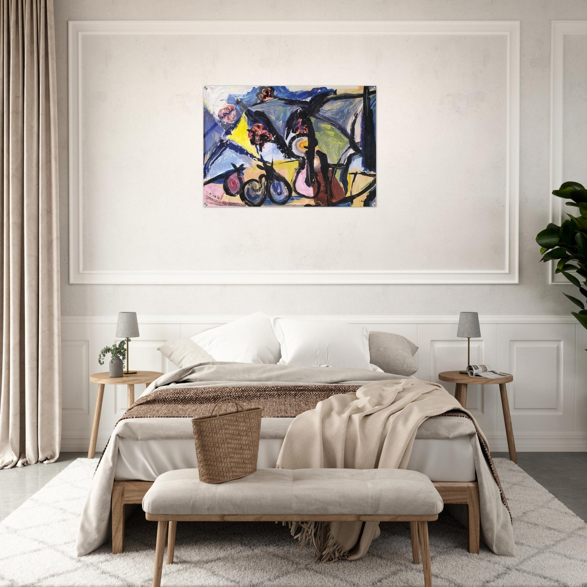 Abstract Still Life - 1950 - Walasse Ting Acrylic Print - 70x100 cm / 28x40″ inches