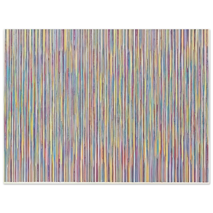 Gene Davis - Monet's Garden - 1980  75x100 cm / 30x40inches Fine Art Poster
