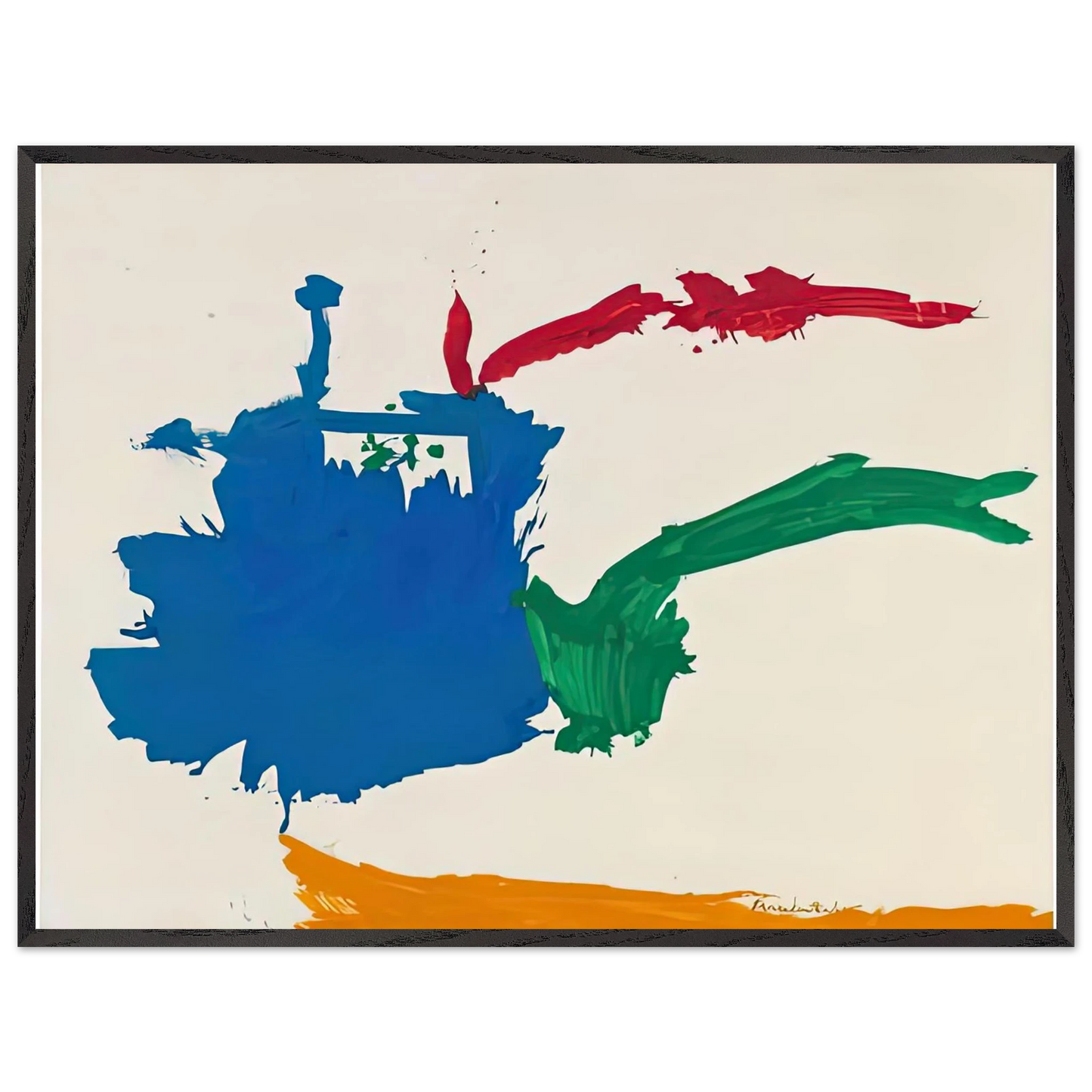 Helen Frankenthaler - Italian Beach, 1960- Wall Art - 28x40 inches / 70x70 cm - Canvas (Imperial)-canvas - -