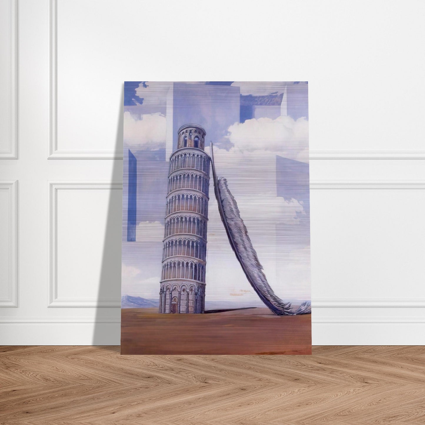 MEMORY OF A JOURNEY 1955 - Rene Magritte Brushed Aluminum Print - 70x100 cm / 28x40 inches | Rene Magritte Aluminum Print | Rene Magritte Prints