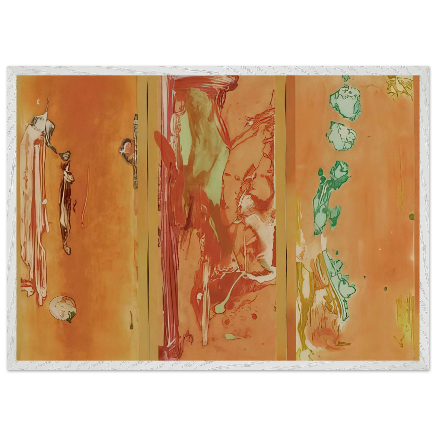Helen Frankenthaler - Gateway - 1988 Wall art - 50x70 cm / 20x28 inches - Premium Wooden Framed Poster With Fine Art Paper-canvas - Wood frame