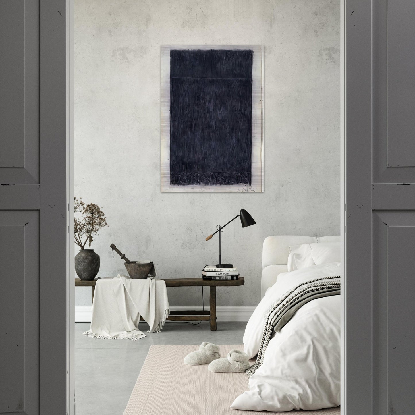 TENNYSON 1959 - Jasper Johns Brushed Aluminum Print - 70x100 cm / 28x40 inches | Jasper Johns Aluminum Print | Jasper Johns Prints