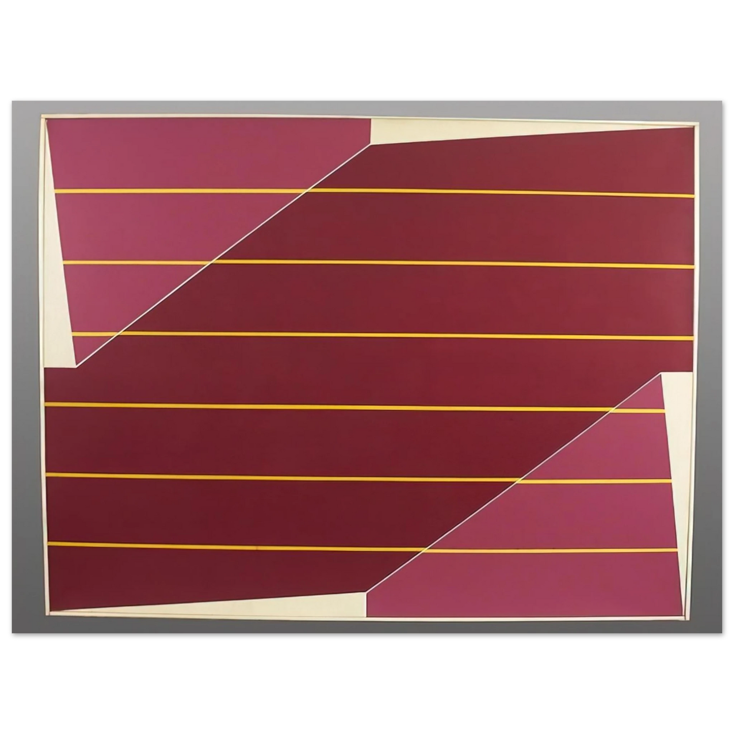 Larry Zox - Line Rotation - 1964  75x100 cm / 30x40inches Fine Art Poster
