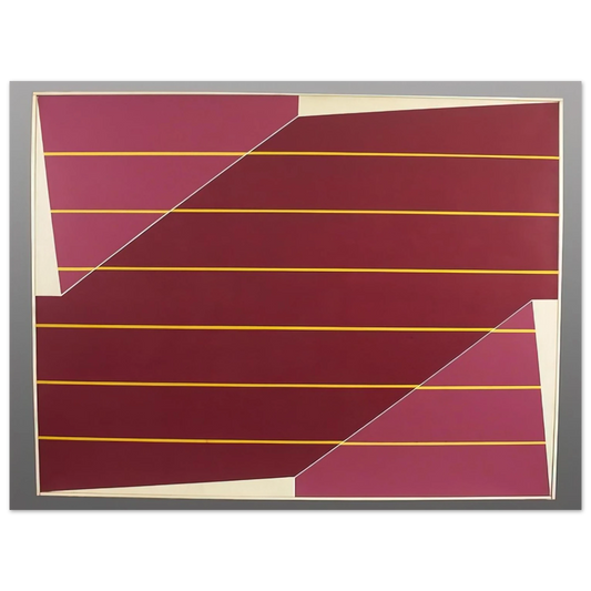 Larry Zox - Line Rotation - 1964  75x100 cm / 30x40inches Fine Art Poster
