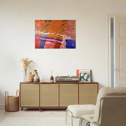 Renfrew - 1983 - Albert Irvin Brushed Aluminum Print - 70x100 cm / 28x40 inches | Albert Irvin Aluminum Print | Albert Irvin Prints