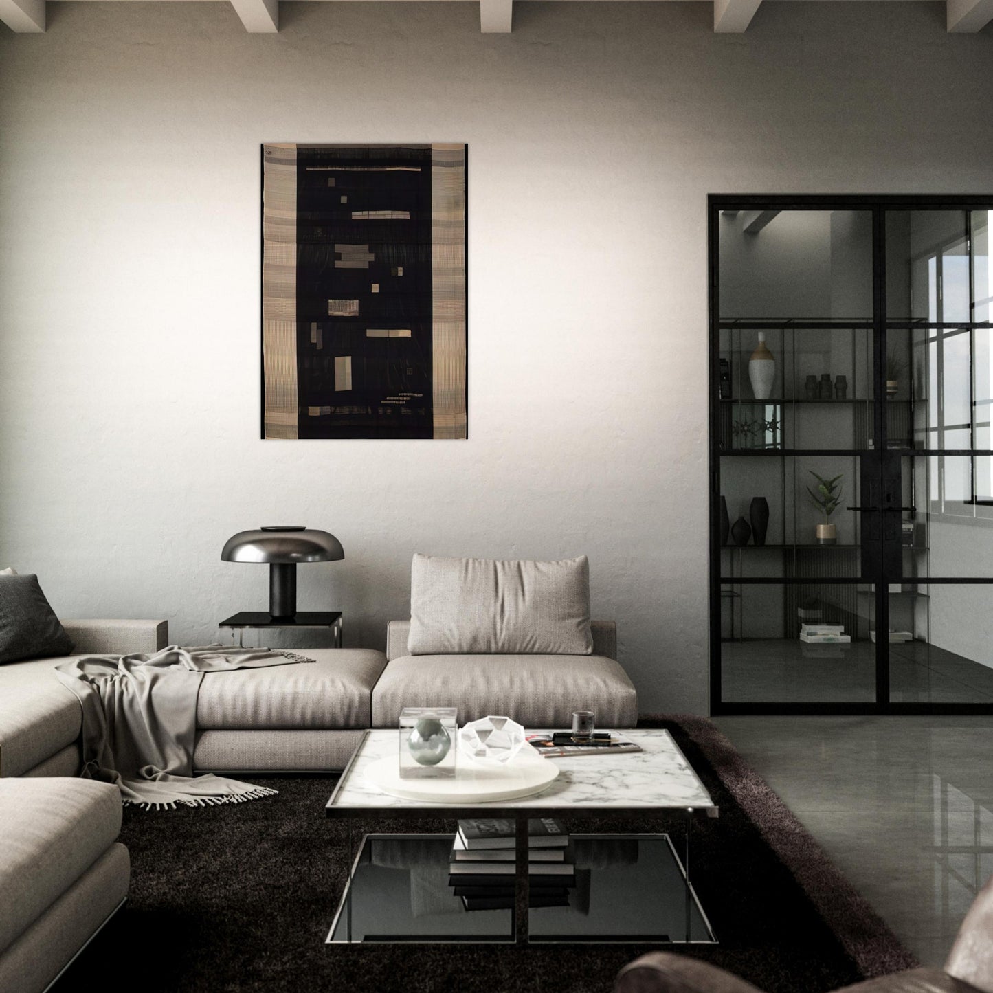 ANCIENT WRITING 1936 - Anni Albers Brushed Aluminum Print - 70x100 cm / 28x40 inches | Anni Albers Aluminum Print | Anni Albers Prints