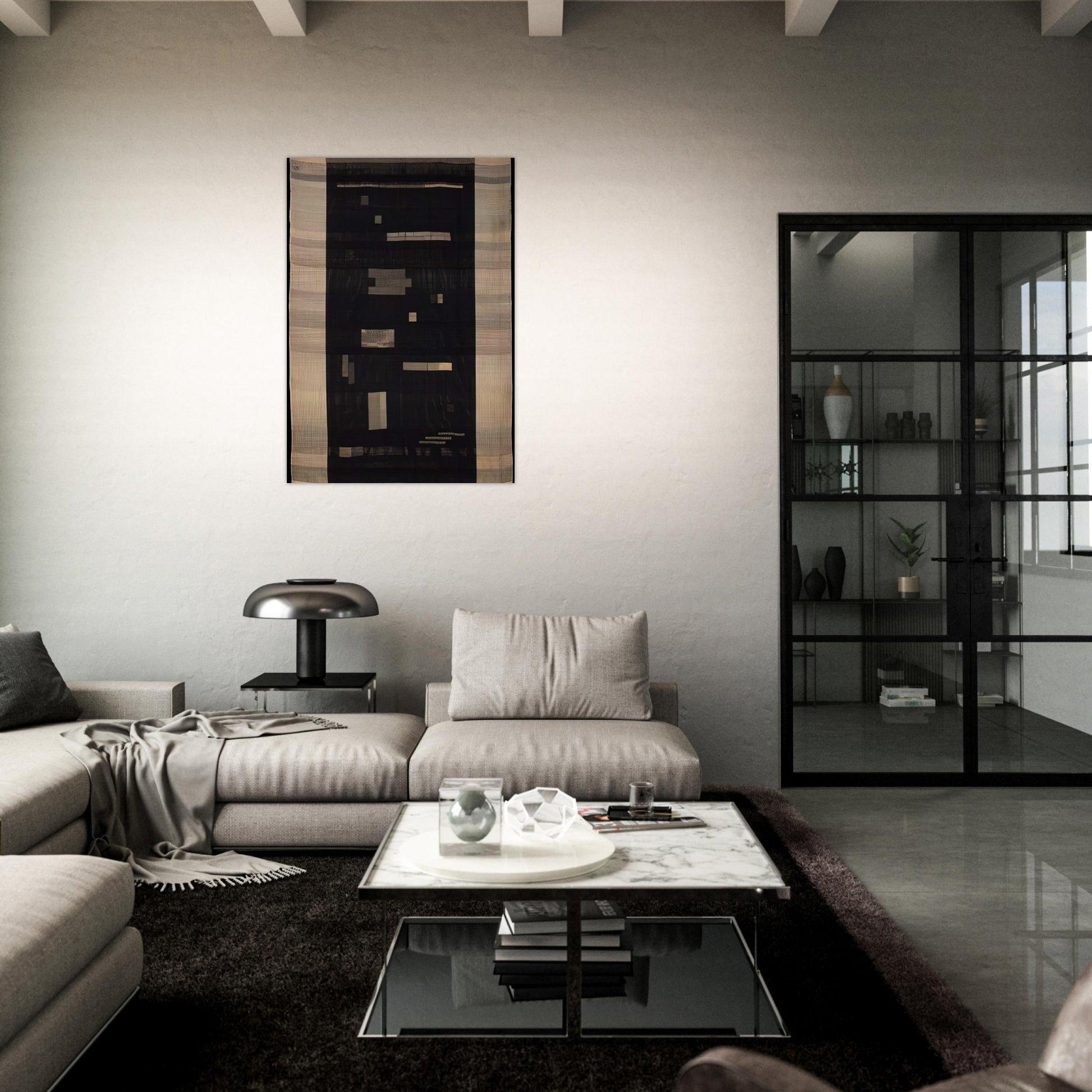 ANCIENT WRITING 1936 - Anni Albers Brushed Aluminum Print - 70x100 cm / 28x40 inches | Anni Albers Aluminum Print | Anni Albers Prints