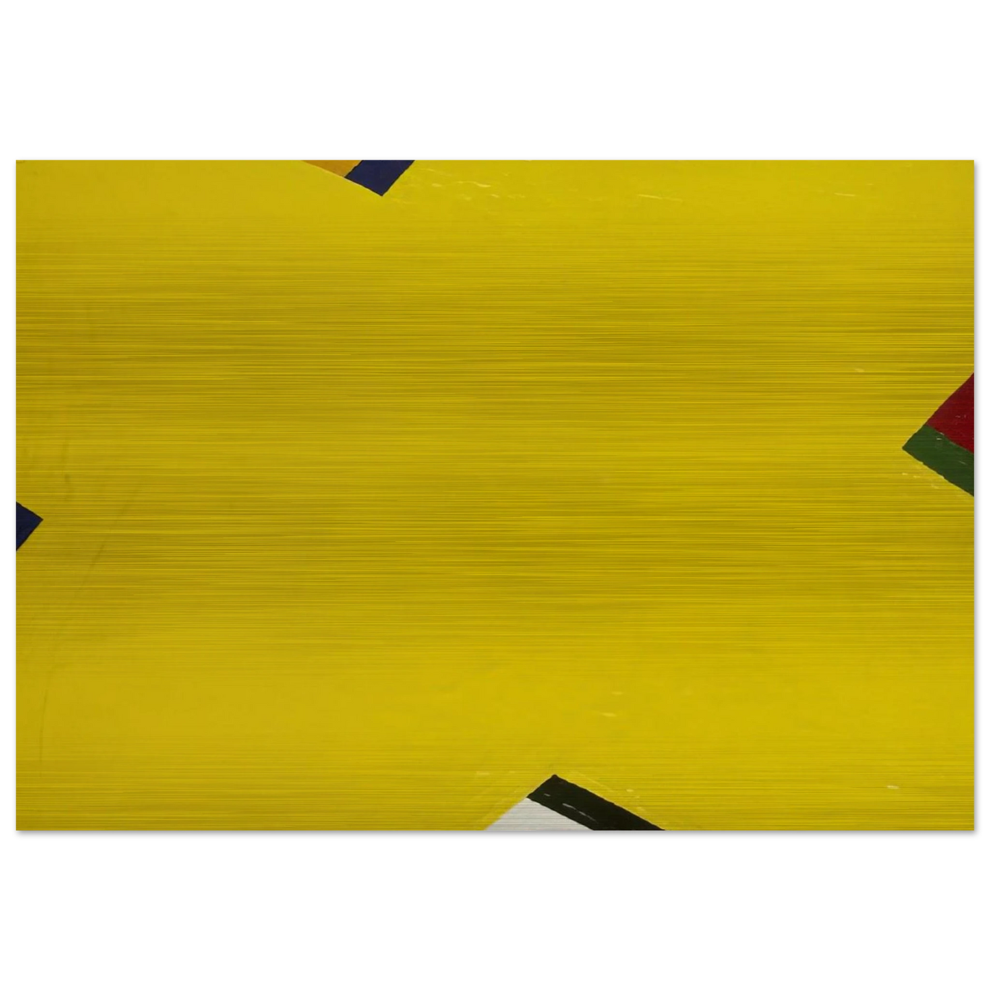 Yellow - Al Held Brushed Aluminum Print - 70x100 cm / 28x40 inches | Al Held Aluminum Print | Al Held Prints