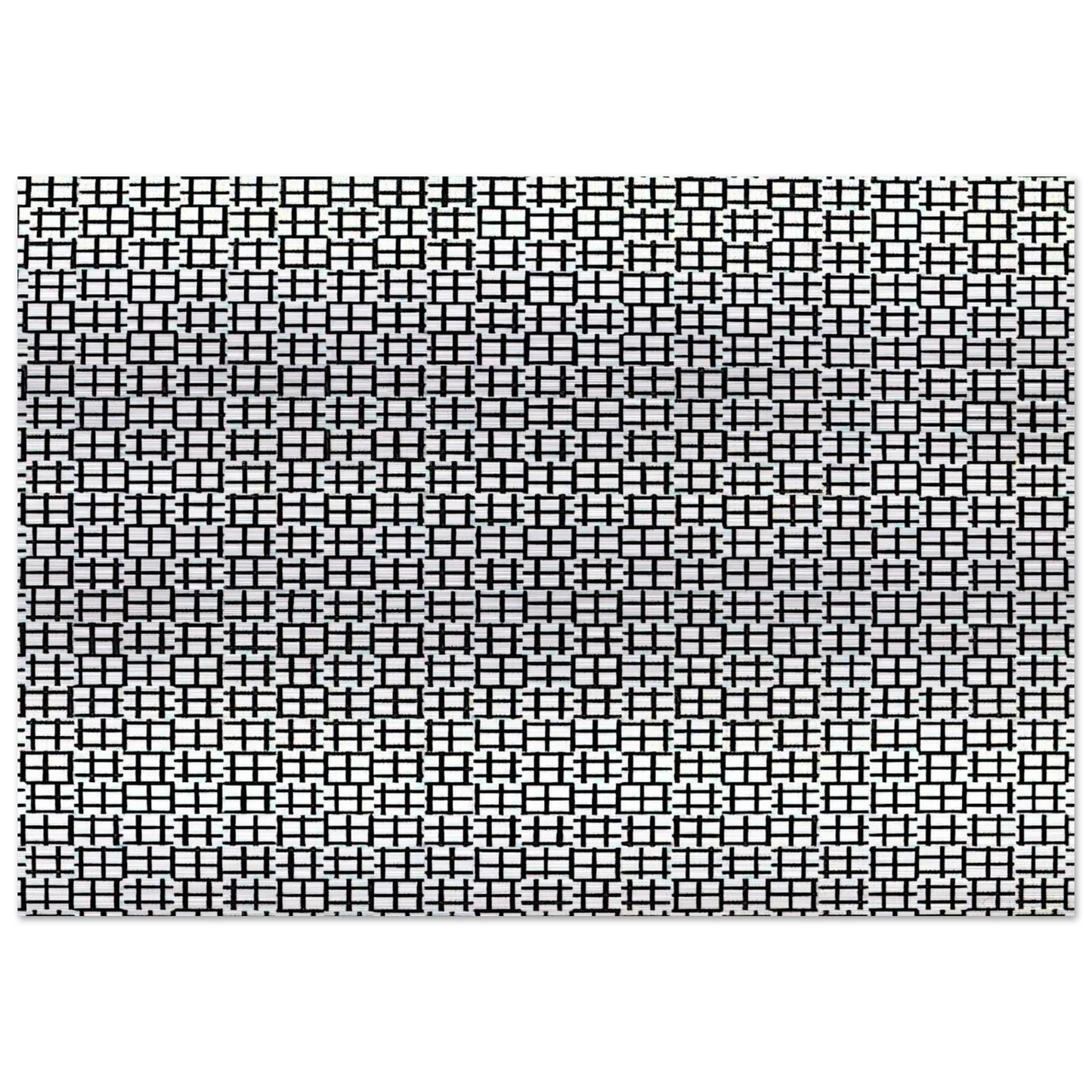 Untitled Verticals and Horizontals - 1970 - Francois Morellet Brushed Aluminum Print - 70x100 cm / 28x40 inches | Francois Morellet Aluminum Print | Francois Morellet Prints