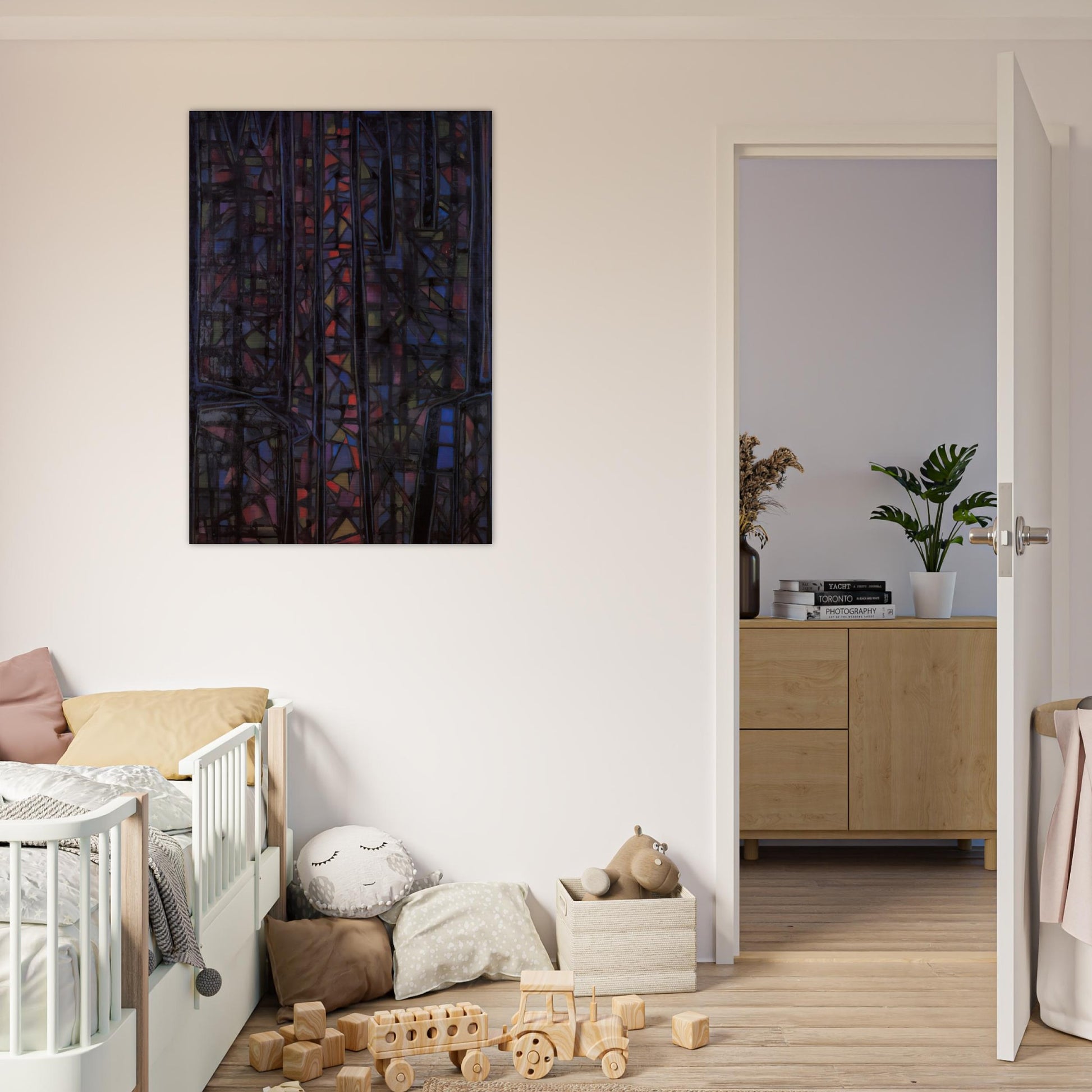 Recueillement nocturne II - 1952 - Alfred Manessier Brushed Aluminum Print - 70x100 cm / 28x40 inches | Alfred Manessier Aluminum Print | Alfred Manessier Prints